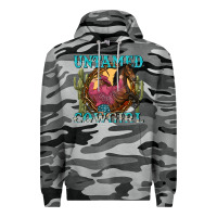 Slate Camo untamed cowgirl Premium Hoodie - NancyCooperArtShop