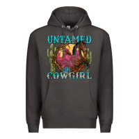 Smoke untamed cowgirl Premium Hoodie - NancyCooperArtShop