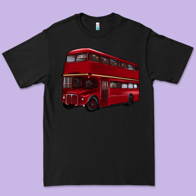 Double Decker Bus Premium Tee Designed By Artiststas