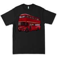 Black double decker bus Premium Tee - Artiststas