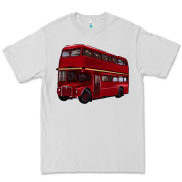 Dove Grey double decker bus Premium Tee - Artiststas