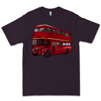 Plum double decker bus Premium Tee - Artiststas