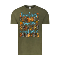 Vintage Olive Bonfires flannels Vintage Tee - RanaPortraitStore