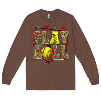 Chestnut play ball softball Long Sleeve Tee - Zillion Design Studio