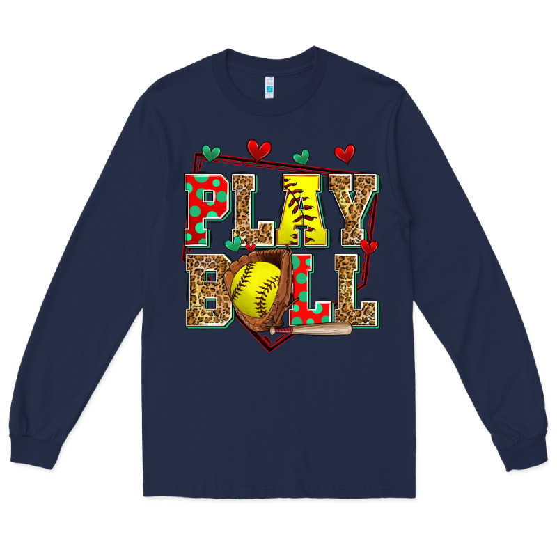 Play Ball Softball Long Sleeve Tee by Zillion Design Studio | Teevron