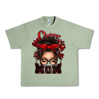 Oil Green cheer mom messy bun Urban Heavy Tee - texasbilliewilder