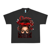 Pigment Black cheer mom messy bun Urban Heavy Tee - texasbilliewilder
