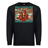 Black longhorn with gemstone Premium Sweatshirt - Artiststas