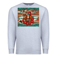 Heather Grey longhorn with gemstone Premium Sweatshirt - Artiststas