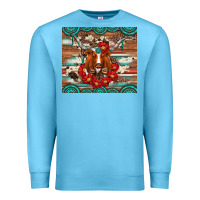 Ocean Blue longhorn with gemstone Premium Sweatshirt - Artiststas