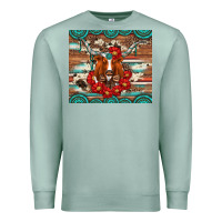 Seafoam longhorn with gemstone Premium Sweatshirt - Artiststas