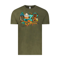 Vintage Olive Cozy season Fall Vintage Tee - RanaPortraitStore