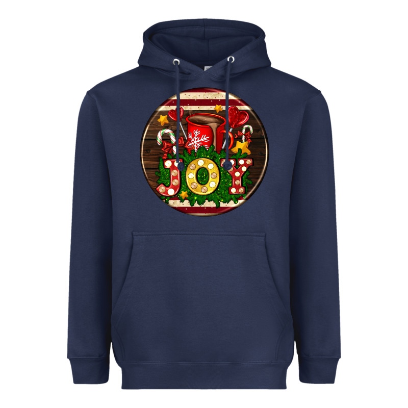 Christmas Joy And Hot Chocolate Heavyweight Hoodie by AdoDesignShop | Teevron