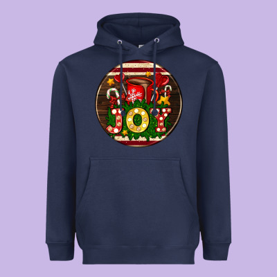 Christmas Joy And Hot Chocolate Heavyweight Hoodie Designed By Adodesignshop