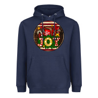 Navy Christmas joy and hot chocolate Heavyweight Hoodie - AdoDesignShop