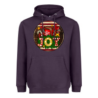 Plum Christmas joy and hot chocolate Heavyweight Hoodie - AdoDesignShop