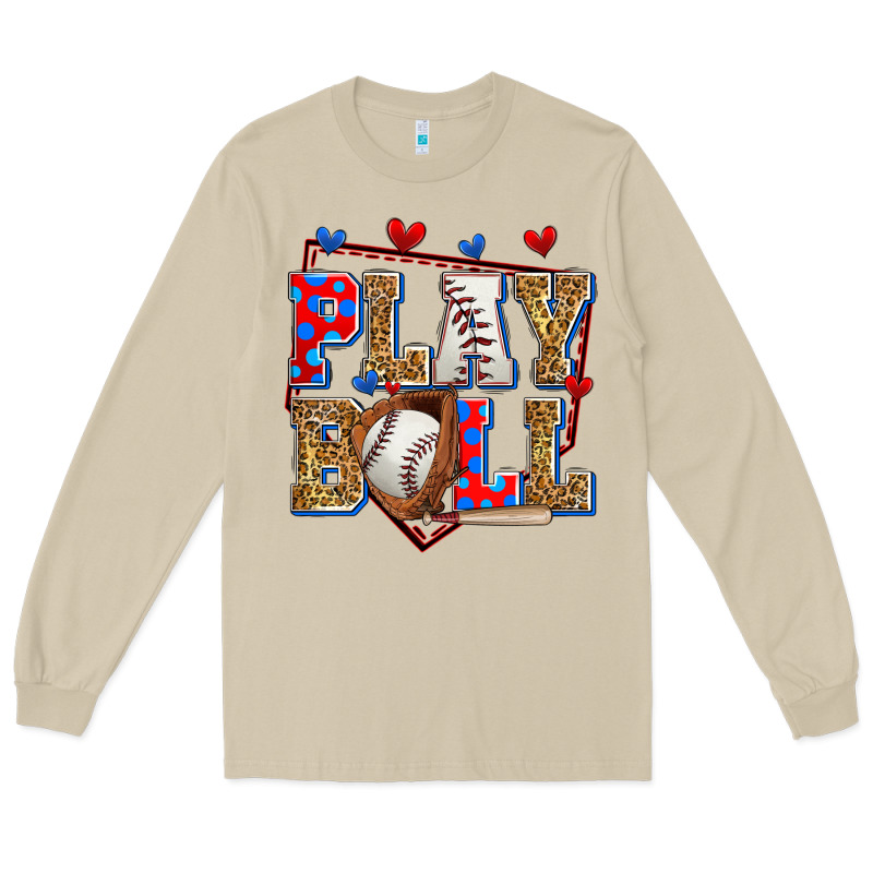Play Ball Baseball Long Sleeve Tee by Zillion Design Studio | Teevron