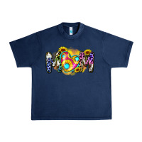 Navy mom sunflower Urban Heavy Tee - Zillion Design Studio