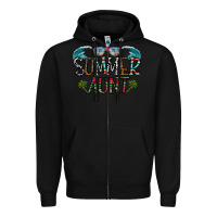 Black summer aunt Zipper Hoodie - CowhideDigitalArt