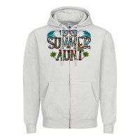 Dove Grey summer aunt Zipper Hoodie - CowhideDigitalArt