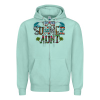 Seafoam summer aunt Zipper Hoodie - CowhideDigitalArt