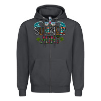 Smoke summer aunt Zipper Hoodie - CowhideDigitalArt
