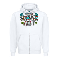 White summer aunt Zipper Hoodie - CowhideDigitalArt