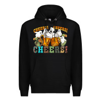 Black western cheers with ghosts Premium Hoodie - NancyCooperArtShop