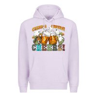 Lilac western cheers with ghosts Premium Hoodie - NancyCooperArtShop