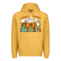 Mustard western cheers with ghosts Premium Hoodie - NancyCooperArtShop