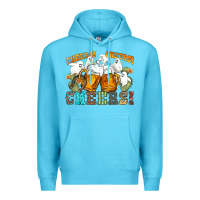 Ocean Blue western cheers with ghosts Premium Hoodie - NancyCooperArtShop