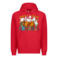 Red western cheers with ghosts Premium Hoodie - NancyCooperArtShop