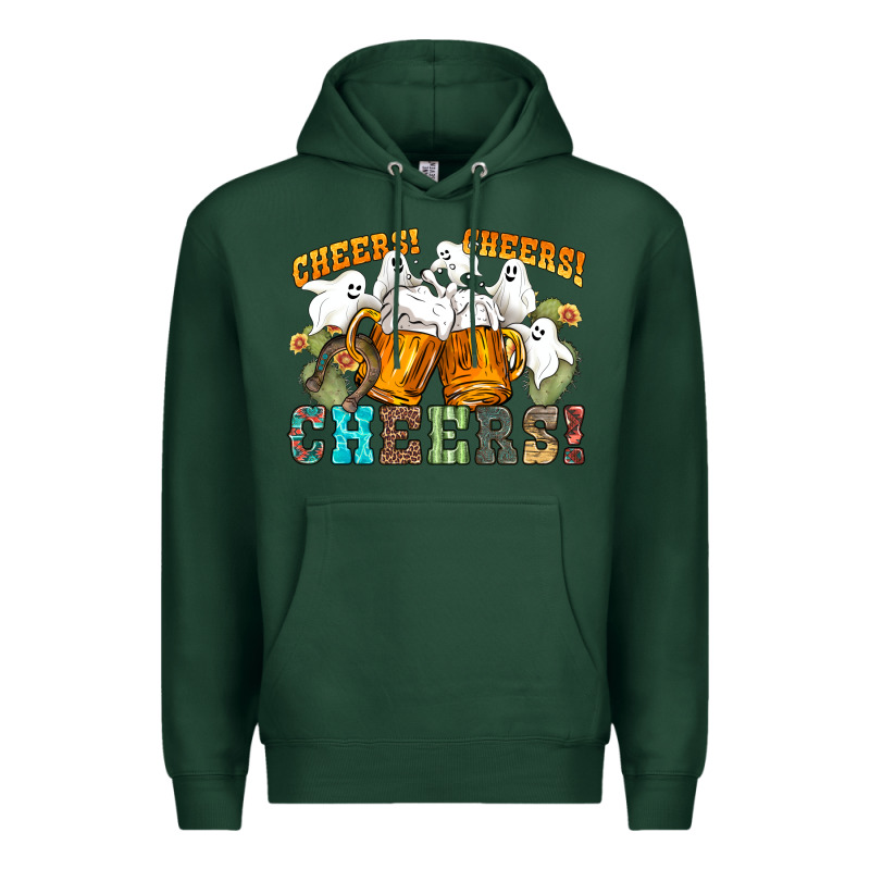 Western Cheers With Ghosts Premium Hoodie by NancyCooperArtShop | Teevron