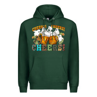 Sports Green western cheers with ghosts Premium Hoodie - NancyCooperArtShop