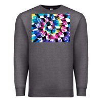Charcoal Heather tie dye colourful race flag background 3200x2400 Premium Sweatshirt - AdoDesignShop