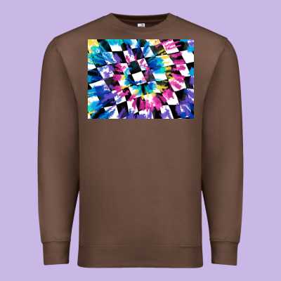 Tie Dye Colourful Race Flag Background 3200x2400 Premium Sweatshirt Designed By Adodesignshop