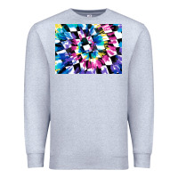 Heather Grey tie dye colourful race flag background 3200x2400 Premium Sweatshirt - AdoDesignShop