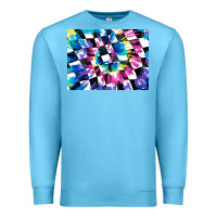 Ocean Blue tie dye colourful race flag background 3200x2400 Premium Sweatshirt - AdoDesignShop