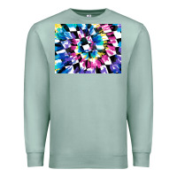 Seafoam tie dye colourful race flag background 3200x2400 Premium Sweatshirt - AdoDesignShop