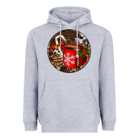 Heather Grey Christmas hot chocolate and chocolate Heavyweight Hoodie - AdoDesignShop