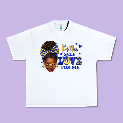 Urban Heavy Tee sorority colors blue and gold it's the self love f