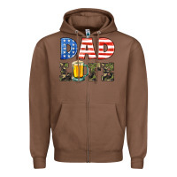 Chestnut dad life Zipper Hoodie - HRA Design Shop