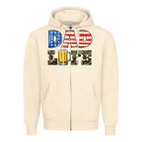Sandshell dad life Zipper Hoodie - HRA Design Shop