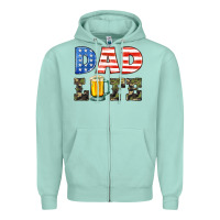 Seafoam dad life Zipper Hoodie - HRA Design Shop