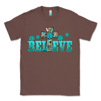 Chestnut western turquoise's gemstones cross believe Classic Tee - BarkalooDesign