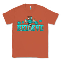 Copper western turquoise's gemstones cross believe Classic Tee - BarkalooDesign