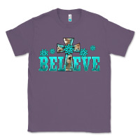 Lavender western turquoise's gemstones cross believe Classic Tee - BarkalooDesign