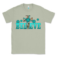 Western Turquoise's Gemstones Cross Believe Classic Tee | Teevron