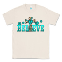 Natural western turquoise's gemstones cross believe Classic Tee - BarkalooDesign