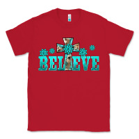 Red western turquoise's gemstones cross believe Classic Tee - BarkalooDesign